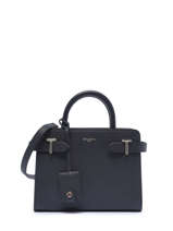 Small Leather Emilie Handbag Le tanneur Black emily TEMI1600