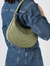 Shoulder Bag Rafale Leather Etrier Green rafale ERAF017M-vue-porte
