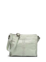 Crossbody Bag Cow Leather Basilic pepper Green cow BCOW58-vue-porte