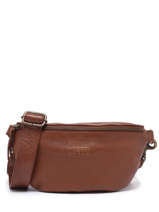 Leather Cow Belt Bag Basilic pepper Brown cow BCOW55
