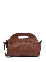 Crossbody Bag Cow Leather Basilic pepper Brown cow BCOW51