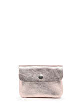 Coin Purse Leather Milano Pink nine NI22042N