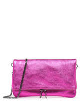 Shoulder Bag Nine Leather Milano Pink nine NI22112N-vue-porte