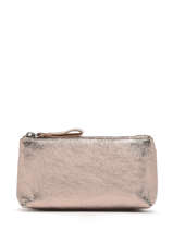 Zipped Leather Nine Pouch Milano Red nine NI22114N