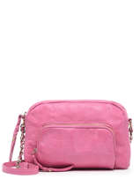 Shoulder Bag Pop Leather Basilic pepper Pink pop - 00BPOC45
