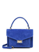 Leather Velvet Crossbody Bag Milano Blue velvet VE21061G