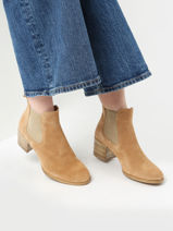 Boots In Leather Tamaris Brown women 20-vue-porte