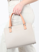 Trapeze Smooth Leather Lancaster Beige smooth 3-vue-porte