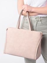 A4 Size  Messenger Bag Woomen Pink gentiane WGEN82-vue-porte