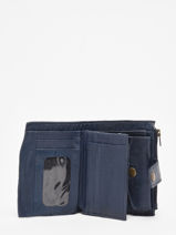 Leather Cow Coin Purse Basilic pepper Blue cow BCOW94-vue-porte