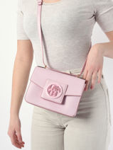 Small Roxane Crossbody Bag Lancel Pink roxane A12072-vue-porte