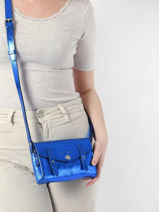 Crossbody Bag Ultraviolet Leather Paul marius Blue ultraviolet UV-vue-porte
