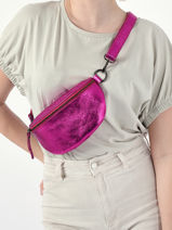 Leather Nine Belt Bag Milano Pink nine NI19091N-vue-porte