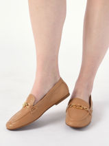Mocassins Averi En Cuir Lauren ralph lauren Beige women 83498310-vue-porte