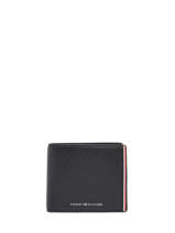 Wallet Leather Tommy hilfiger Black corporate AM10970