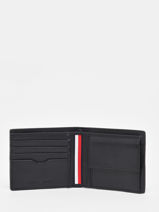 Wallet Leather Tommy hilfiger Black corporate AM10969-vue-porte