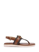 Sandals Rory In Leather Michael kors Brown women S3ROFS1B