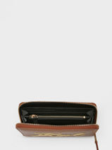Wallet Leather Karl lagerfeld Brown k signature 231W3222-vue-porte