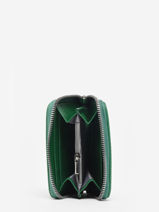 Grained Compact Wallet Miniprix Green grained K2015-vue-porte