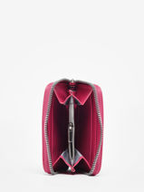 Grained Compact Wallet Miniprix Pink grained K2015-vue-porte