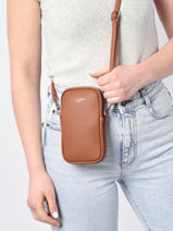 Shoulder Bag Grained Miniprix Orange grained H3638-vue-porte