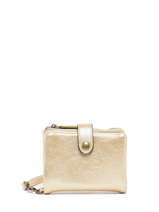 Coin Purse With Card Holder Miniprix Beige scintillant 424