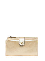 Wallet With Coin Purse Miniprix Beige scintillant 423