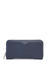 Zip Wallet Grained Miniprix Blue grained H1689