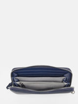 Zip Wallet Grained Miniprix Blue grained H1689-vue-porte