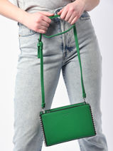 Shoulder Bag Perle Miniprix Green perle R1559-vue-porte