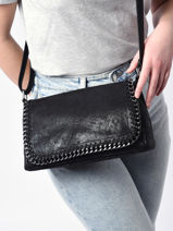 Shoulder Bag Perle Miniprix Black perle HJ1760-vue-porte