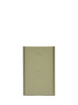 Card Holder Leather Ogon Green matte MAT