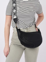 Shoulder Bag Sangle Mandoline Black sangle MD041-vue-porte