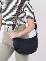 Sac Bandouli�re Sangle Mandoline Bleu sangle MD041-vue-porte