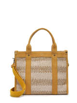 Shoulder Bag P4 Straw Mila louise Yellow p4 23025P4