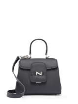 Leather Mini Duras Crossbody Bag Nathan baume Black ines 4