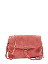 Medium Suede Leather Othilia Crossbody Bag Vanessa bruno Pink othilia 55V40815