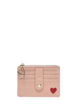 Card Holder With Coin Purse Miniprix Pink love 78SM2283