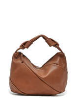 Leather Stockholm Shoulder Bag Basilic pepper Brown stockolm BSTO01