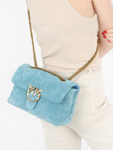 Nappa Leather Classic Love Bag Puff Pinko Blue love bag puff A0F6-vue-porte