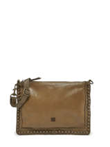 Leather Crossbody Bag Heritage Biba Green heritage POR2L