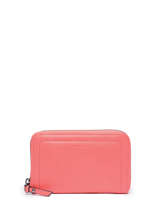 Wallet Leather Hexagona Pink sauvage 418186