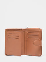 Wallet Leather Hexagona Brown confort 461063-vue-porte