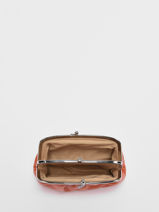 Porte-monnaie Cuir Hexagona Orange coconut E77271-vue-porte