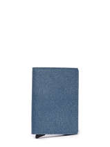Card Holder Leather Secrid Blue twist STW