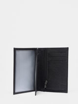 Wallet Leather Hexagona Black confort 467144-vue-porte