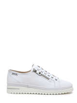 Sneakers June In Leather Mephisto White women P5137332