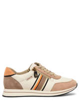 Sneakers Lucille In Leather Mephisto Beige women P5141946