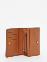 Wallet Leather Hexagona Brown confort 467627-vue-porte