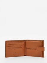 Wallet Leather Hexagona Brown confort 461050-vue-porte
